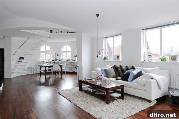 contemporary Scandinavian living room
