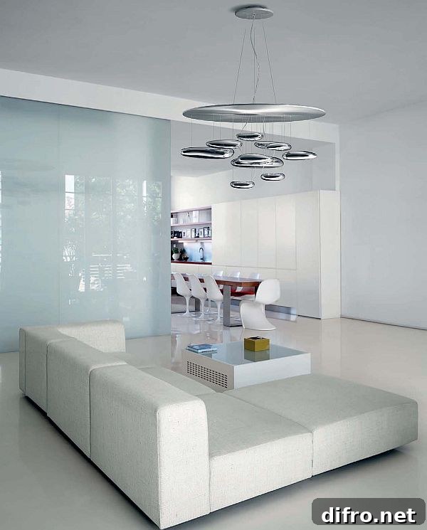 Large Mercury Sospensione hanging lamp