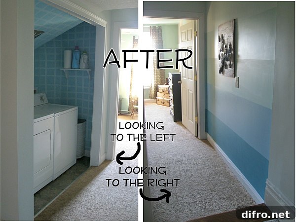 diy ombre wall painting