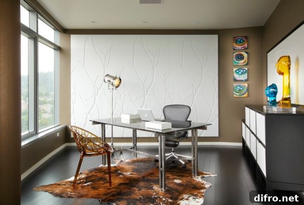 Artistic and stylish home office space to inspire your work