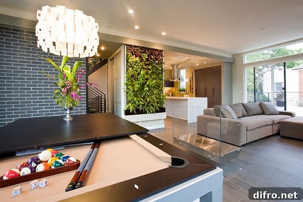Ultra modern relaxing room with a contemporary style