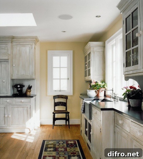 white washed subtle kitchen
