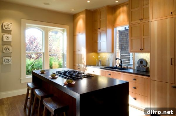 Sleek Asian kitchen with simple and uncomplicated cabinetry