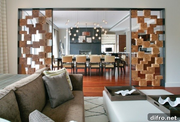 room divider cork wall