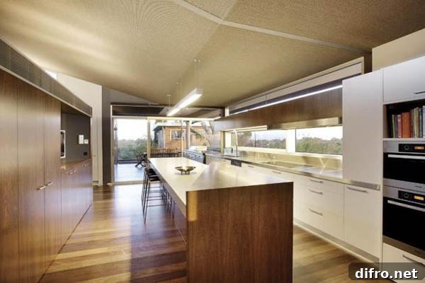 Bedroom interior with view orientation