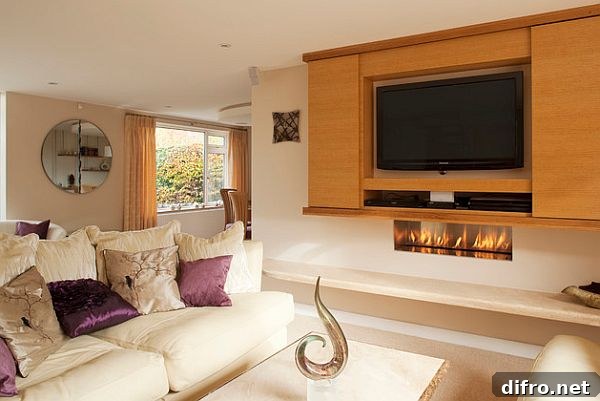 Ultra modern open space living room