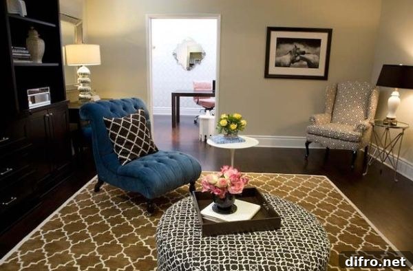 Plush surfaces bring in a sense of luxury