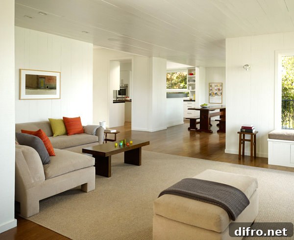 Minimalist living room interior design