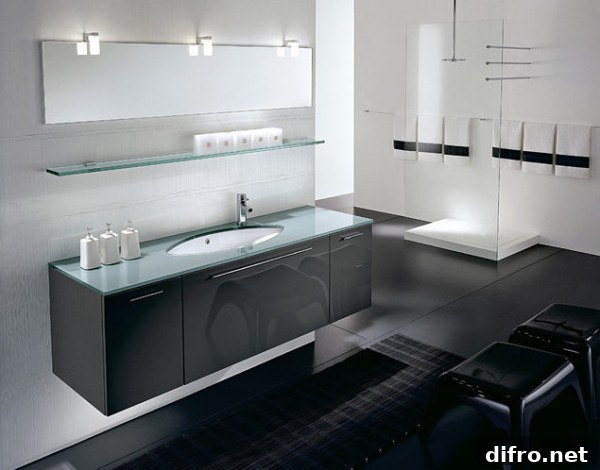 Bathroom with minimalist modern style