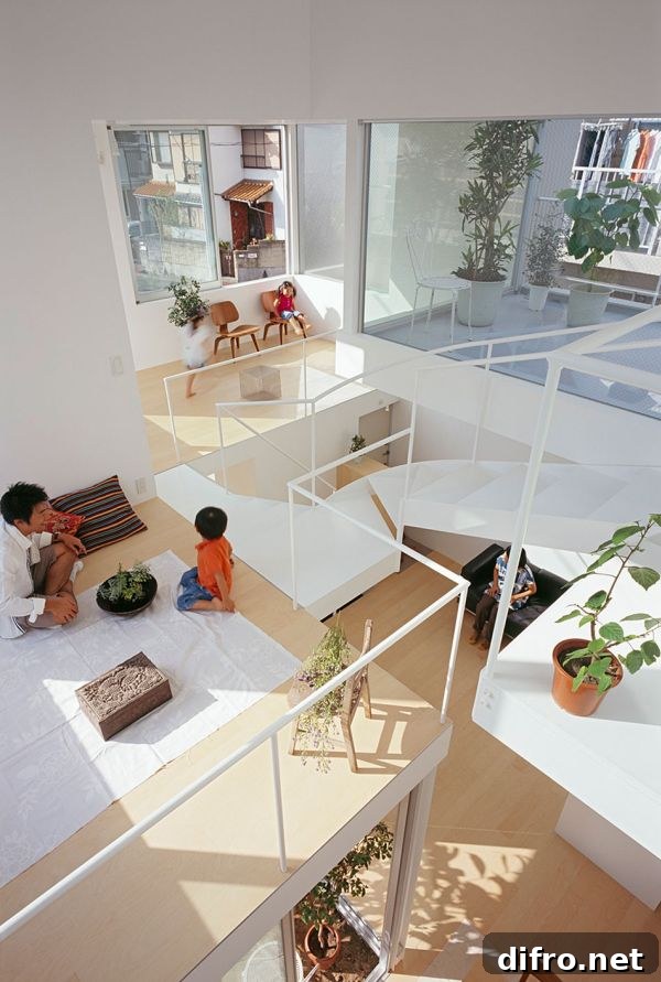 View of the top level of Chayagasaka house