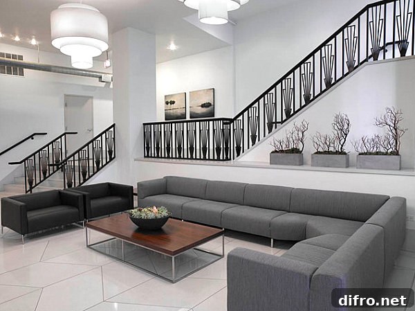 Contemporary Chicago residential lobby