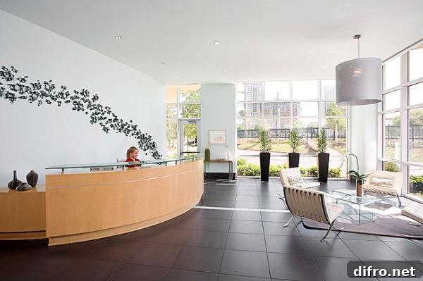 Lobby of The Shore in Austin, Texas