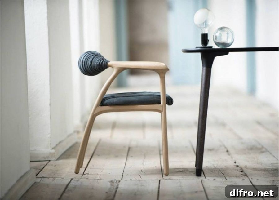 Haptic Chair combines minimalist form with special design