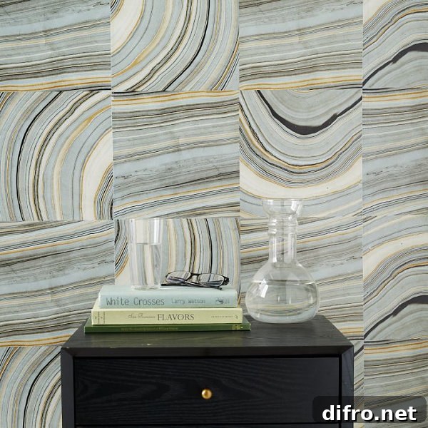 Marble tile wallpaper