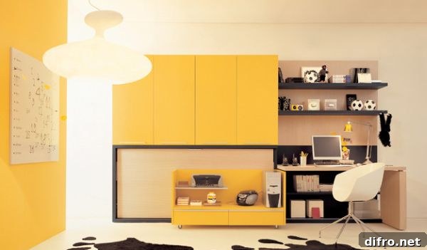 Smart Murphy Bed all tucked in neatly!