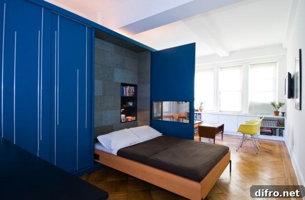 Space saving kit with Murphy Beds ideal for compact studio apartments