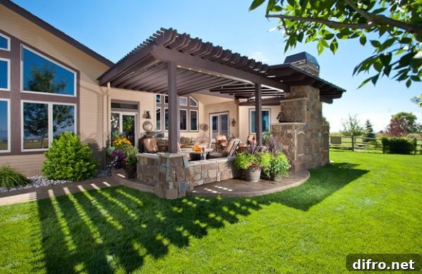 Elegant outdoor living space