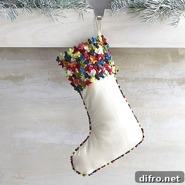 Confetti-style stocking