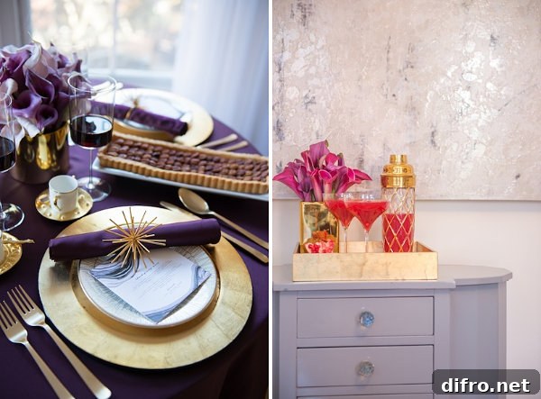 Glamorous Thanksgiving table setting