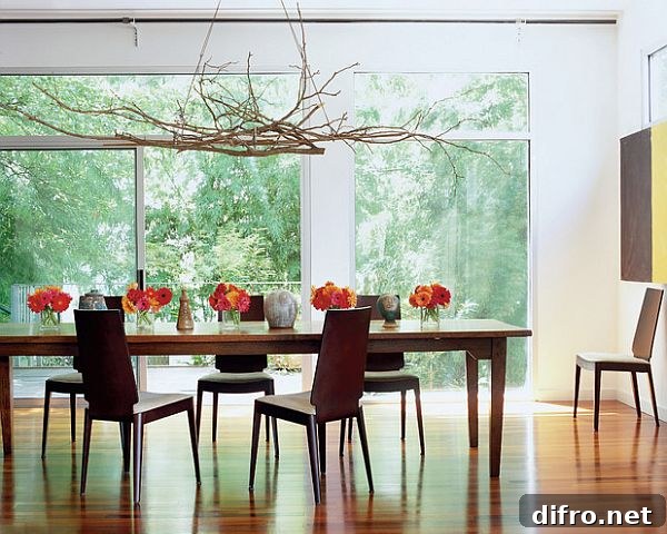diy modern branches chandelier