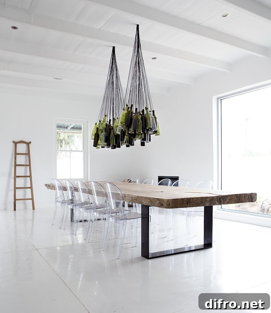 diy wine bottles chandelier