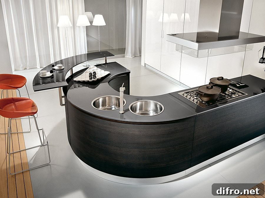 Sizzling modern kitchen design