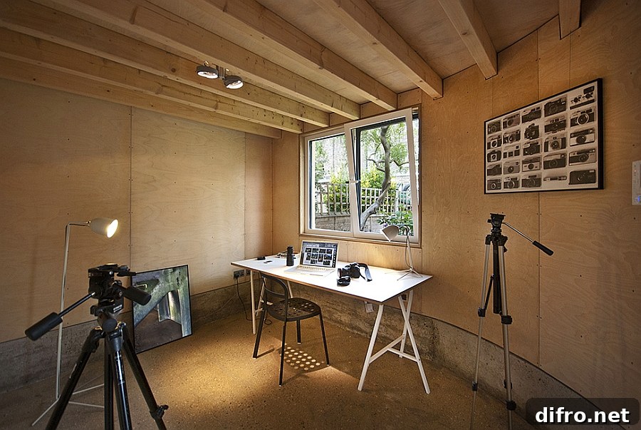 Home studio inside Victorian London House