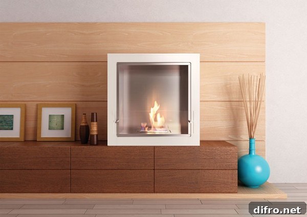 Cube Jr. Fireplace