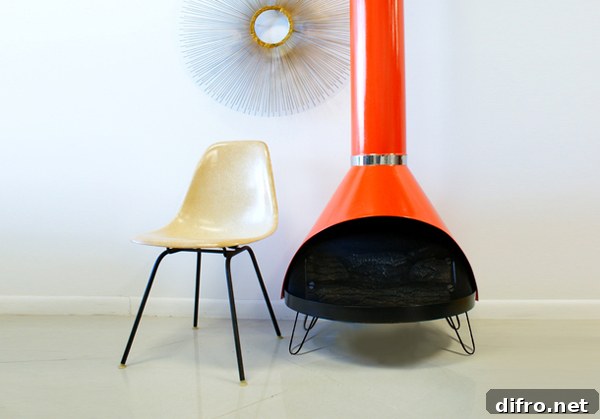 Vintage Cone Fireplace