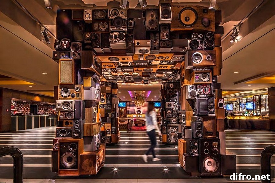 Music inspired interior of the Hard Rock Hotel