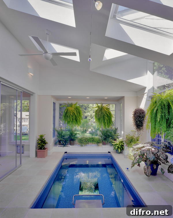 Greenhouse with a pool 1