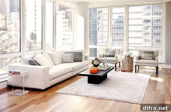 Exquisite living room borrows from the famous Soho style!