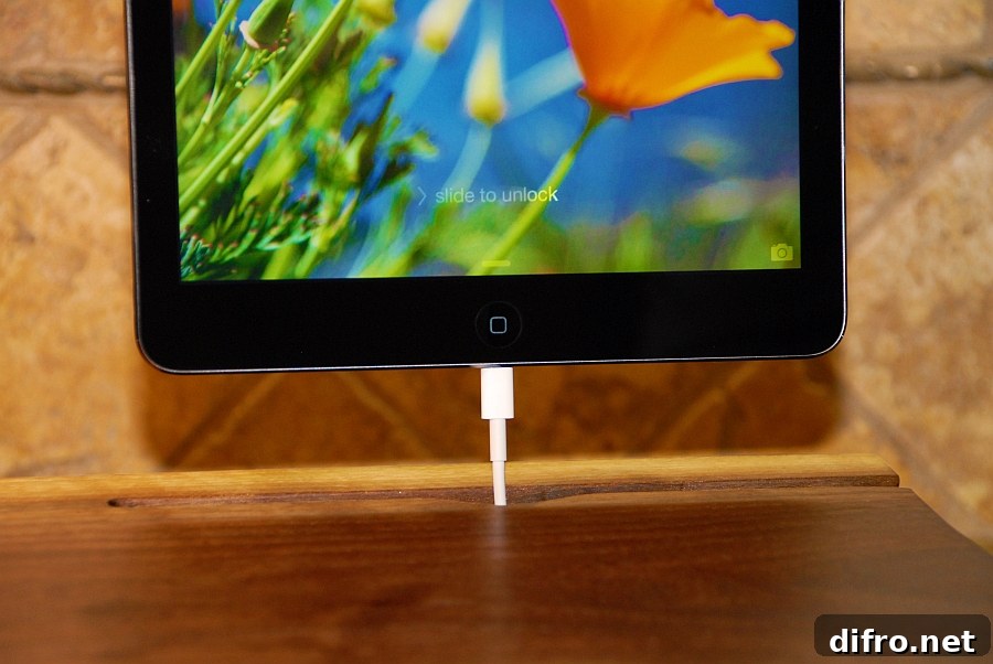 iPhone and iPad Charging Dock made out of slavaged wood