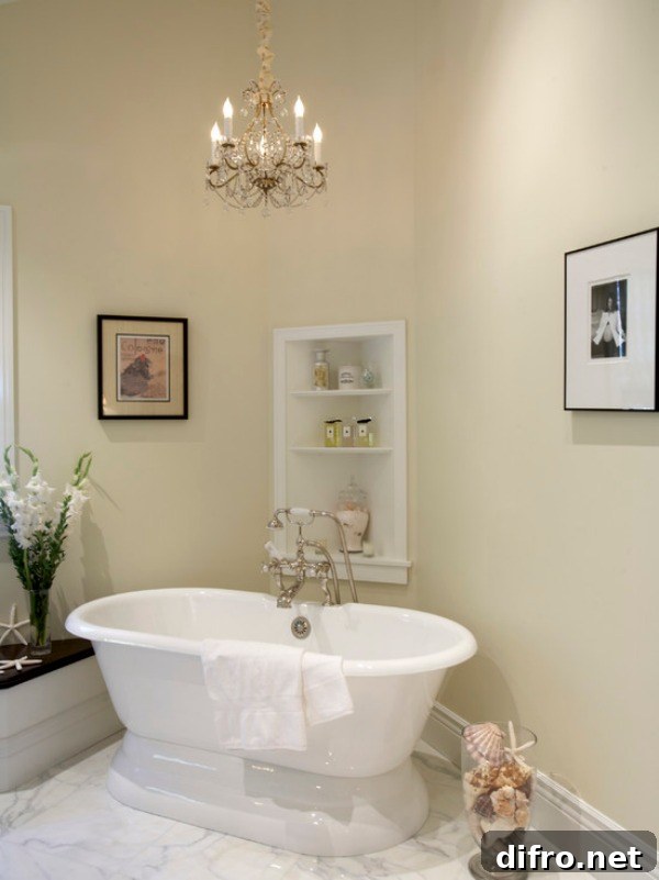 beach-style-bathroom corner shelf