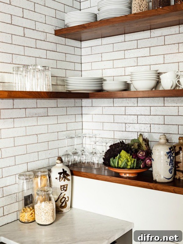 industrial-kitchen corner shelf